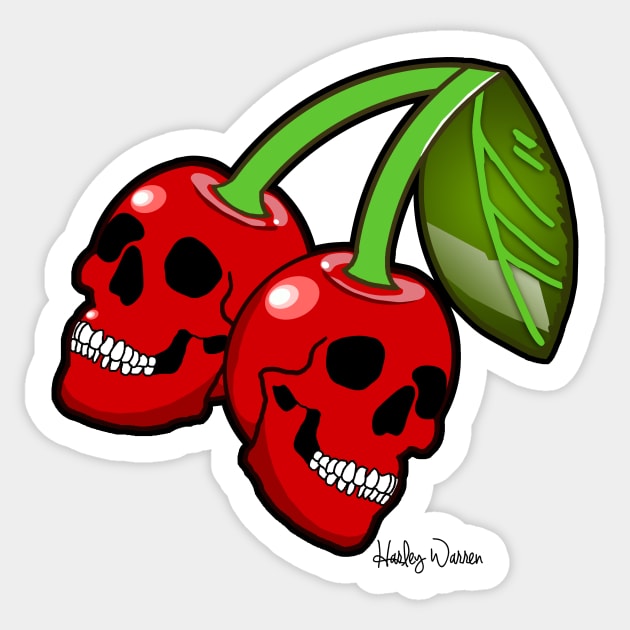 Three Cherries Win!! Sticker by Harley Warren